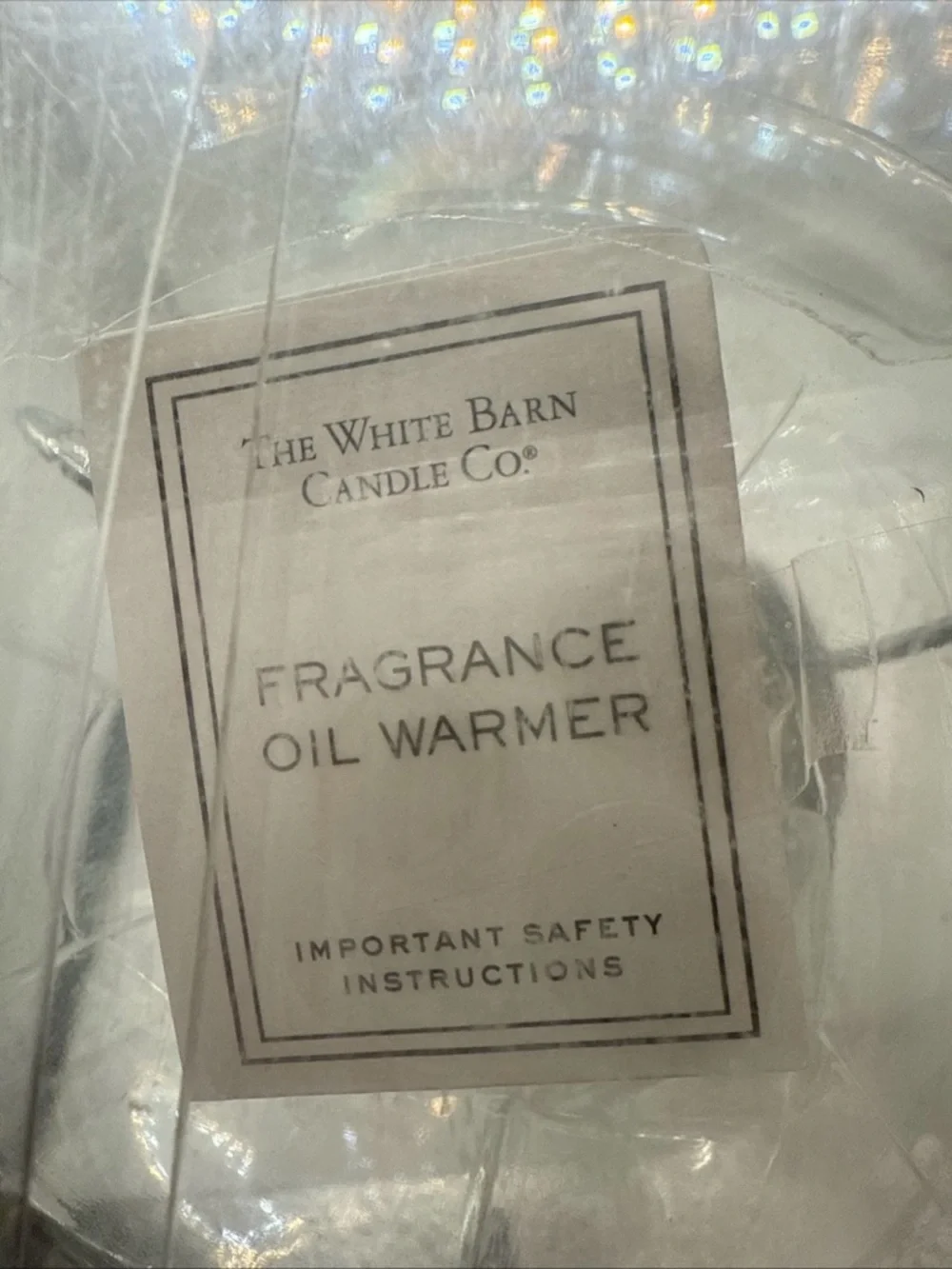 White Barn Candle Company - Bath and Body Works Clear Glass Oil Warmer - Picture 2 of 3